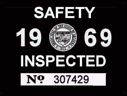 (image for) 1969 Arizona inspection sticker